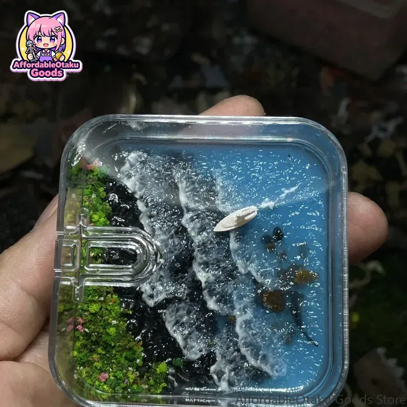Crafting Resin - 灯台と魚のモチーフを使ったレジン製のDIYモデル。お部屋の装飾やリビングの飾りとして、また、プレゼントとしても最適。美しいデザインで、クリエイティブなアート作品として、また、大切な人への贈り物としても喜ばれます。