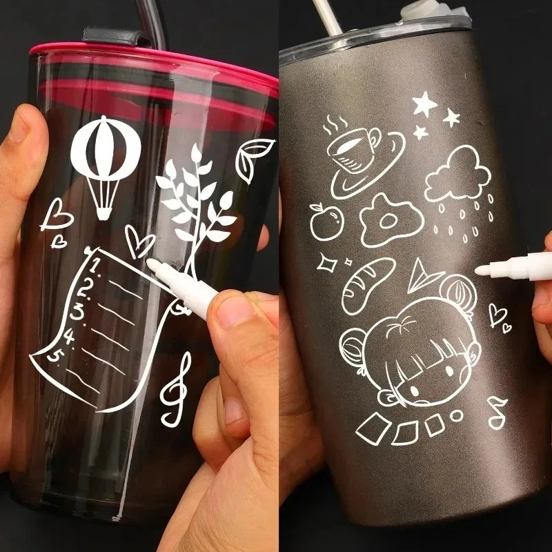 5-50 個白い液体チョークペン消去可能なマーカー黒板ガラス - Copic Marker Sketch のレビューと価格
