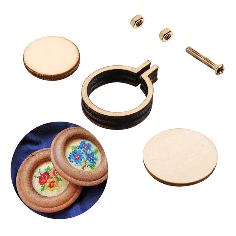 1/3/5 個木製刺繍フープリングラウンド DIY 刺繍ネッ - Wood Ring Blank のレビューと価格