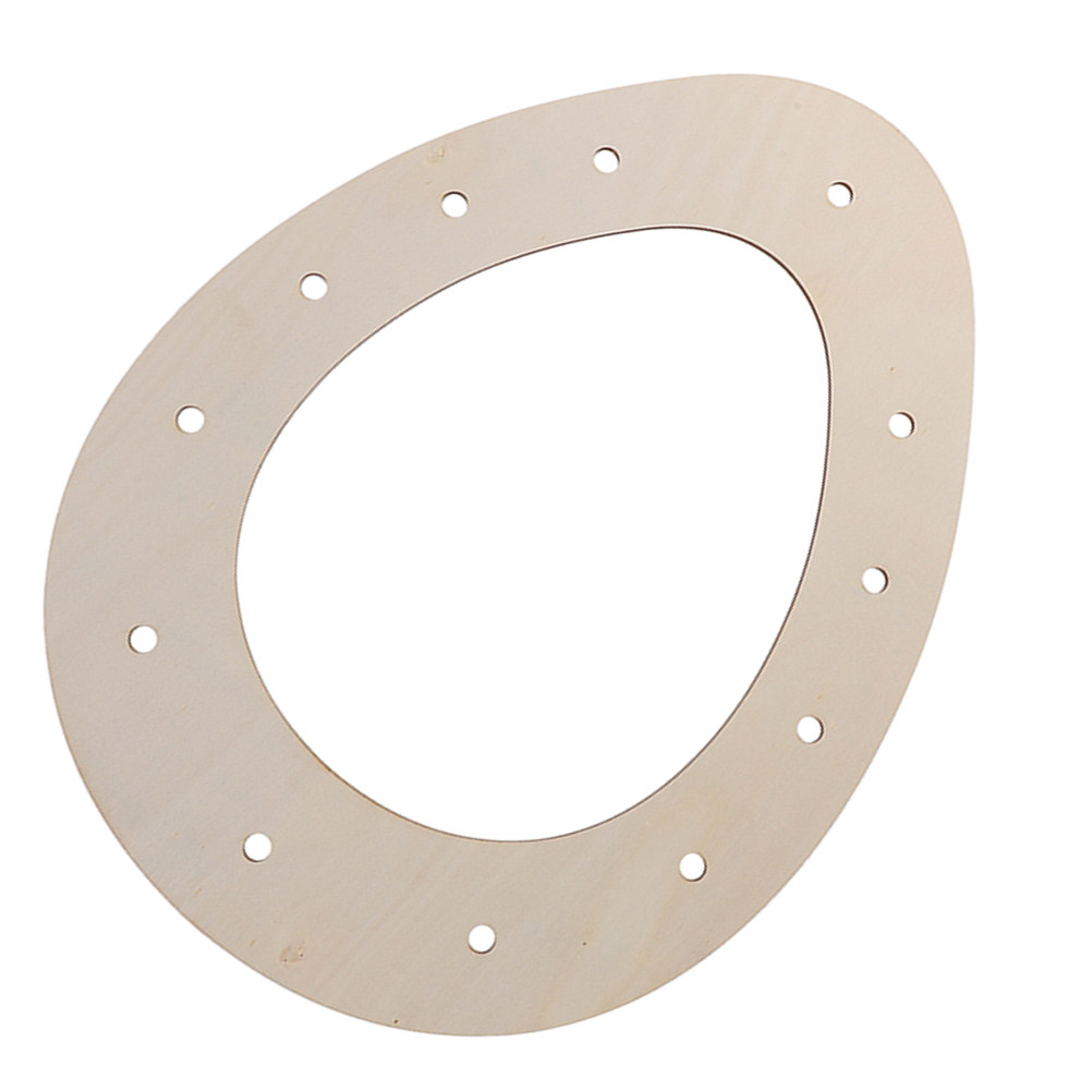 DIYイースターリースフレーム、卵型の木製リング、未塗装のベ - Wood Ring Blank のレビューと価格