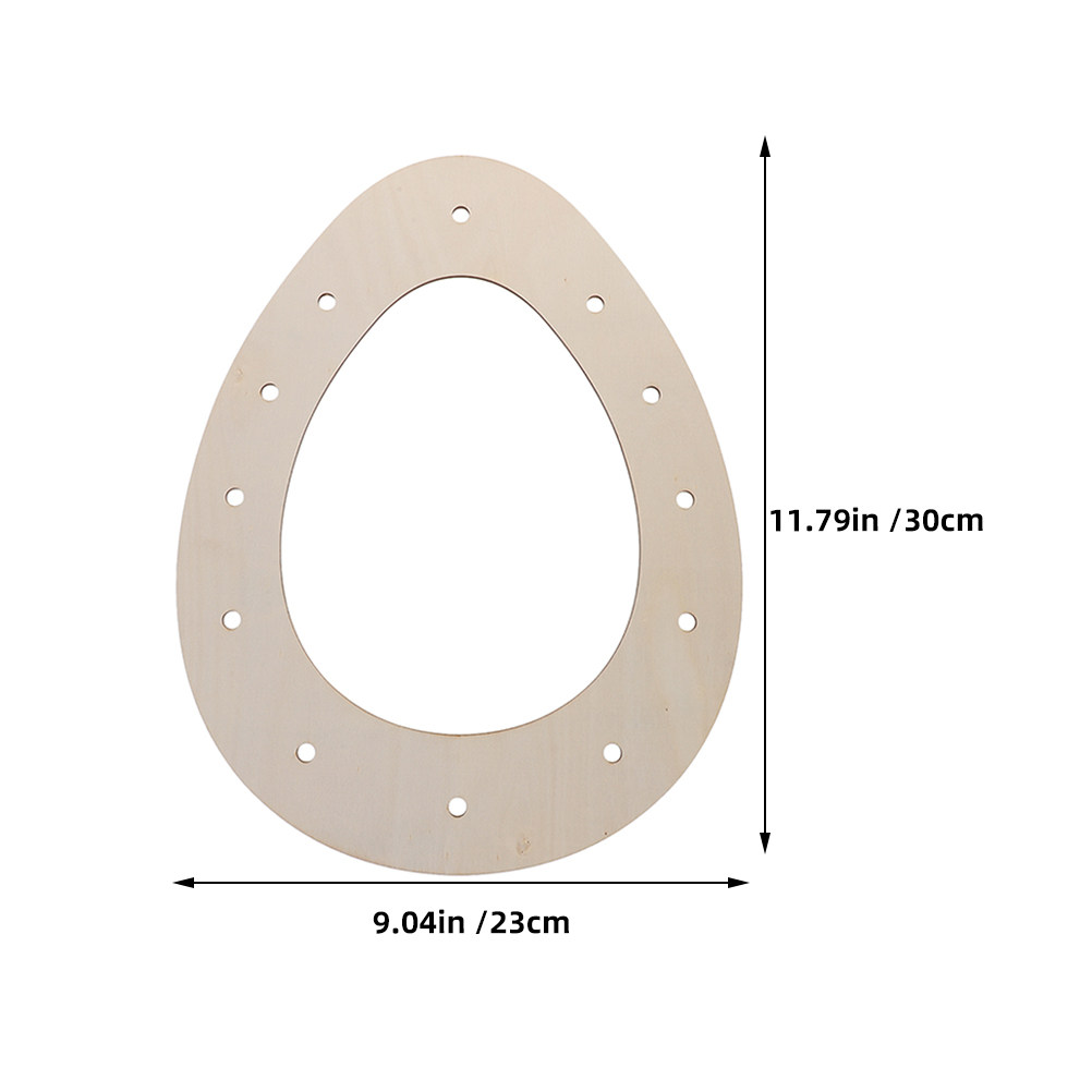 DIYイースターリースフレーム、卵型の木製リング、未塗装のベ - Wood Ring Blank のレビューと価格