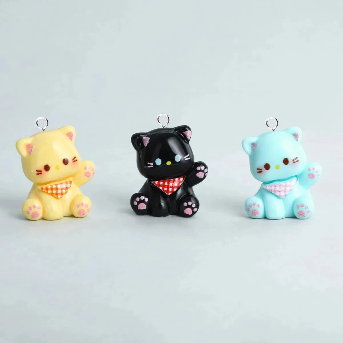 10個入り 3D漫画猫 ミニレジンペンダント かわいい動物モ - Crafting Resin のレビューと価格