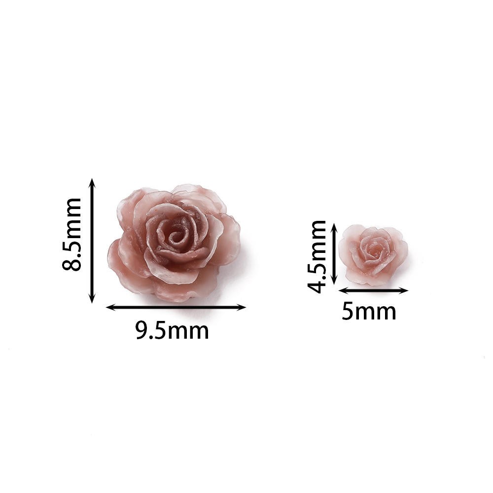 20/50 個穴なし樹脂フラワーネイルアートチャームフラット - Resin Craft Ideas のレビューと価格