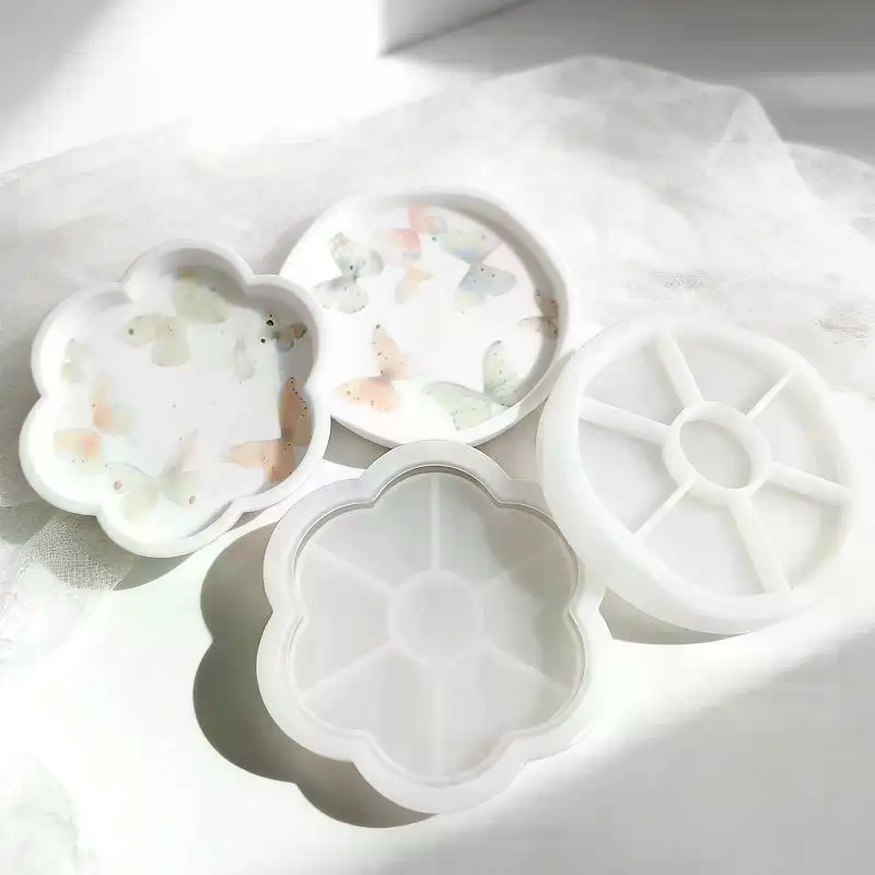 花型／円形のトレイ用シリコンモールド。DIYで手作りできる収 - Resin Craft Ideas のレビューと価格